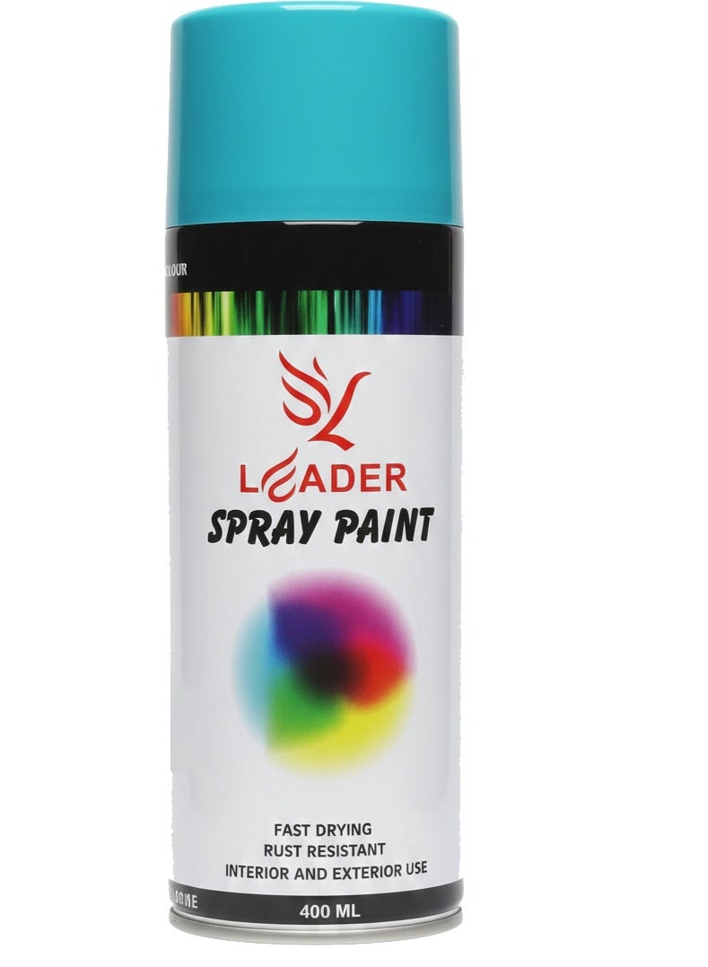 بخاخ طلاء  ليدر بسعة 400 مل جرام لون ازرق فاتح – طلاء متعدد الاستخدامات عالي الجودة